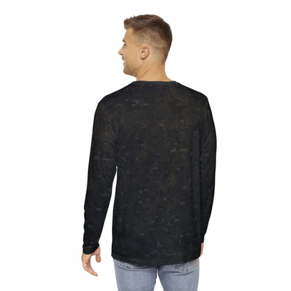 Men's Camo Long Sleeve T-shirt - Midnight Stealth