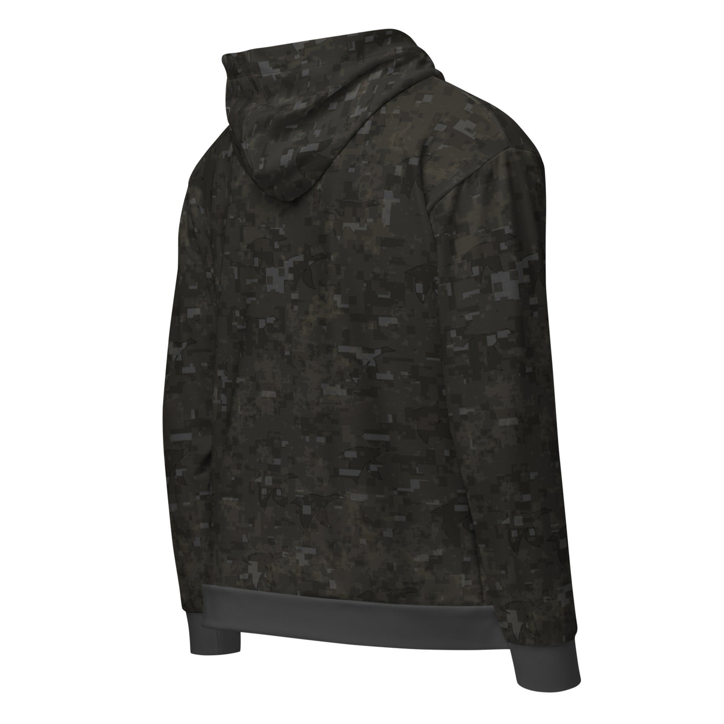 Men's Camo Zip Hoodie - Midnight Stealth