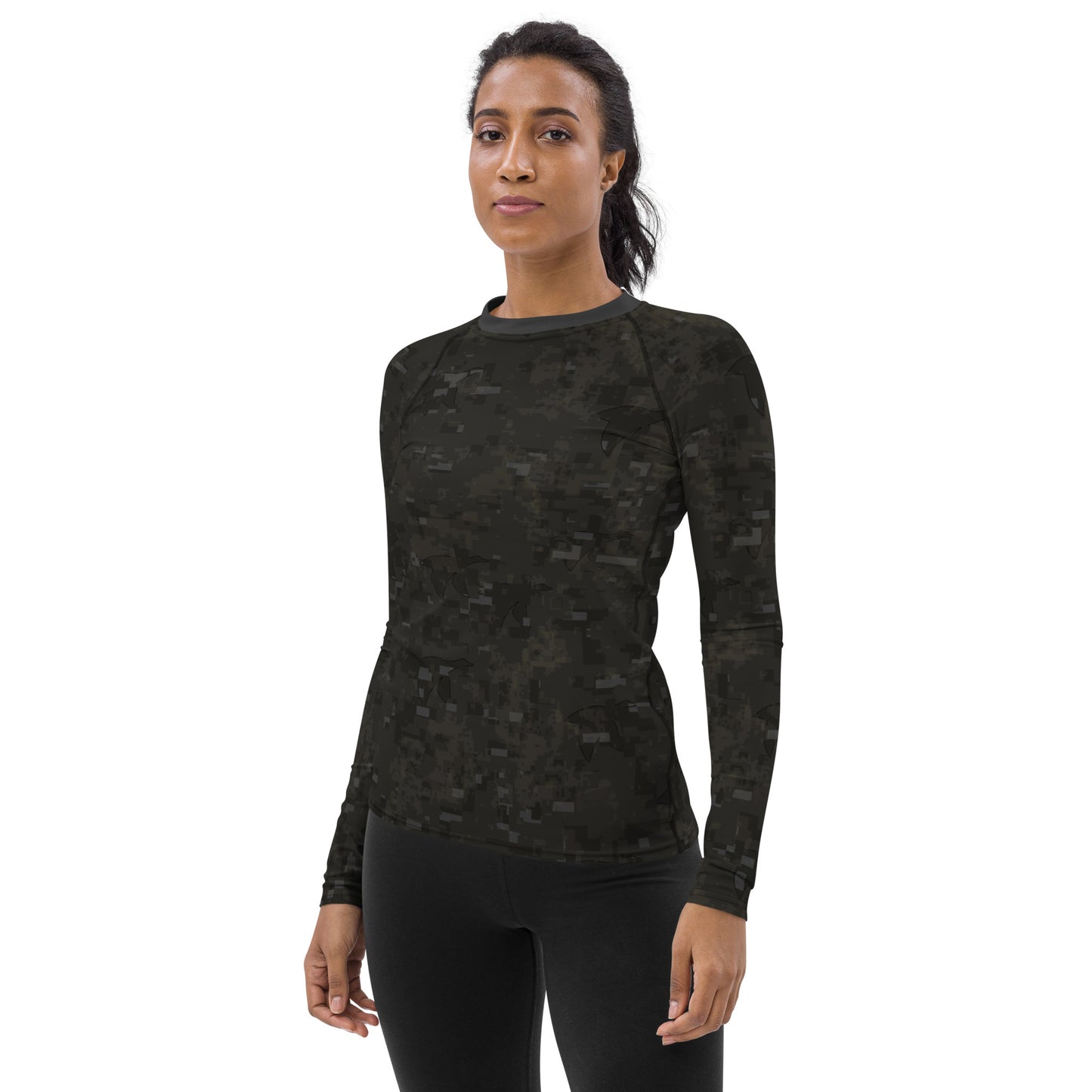 Women's Slim Fit Long Sleeve - Midnight Stealth