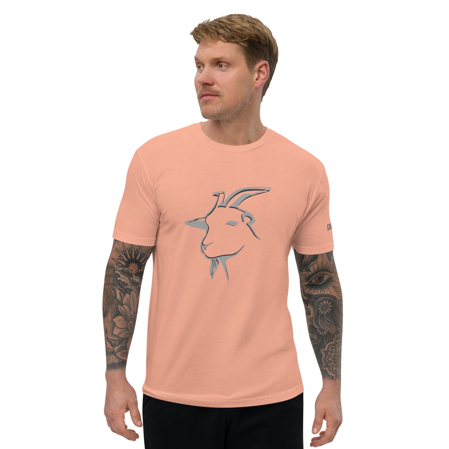 Men's Short Sleeve T-shirt - Grey Goat