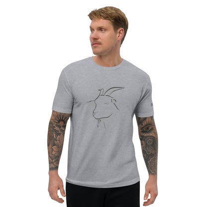 Men's Short Sleeve T-shirt - Grey Goat