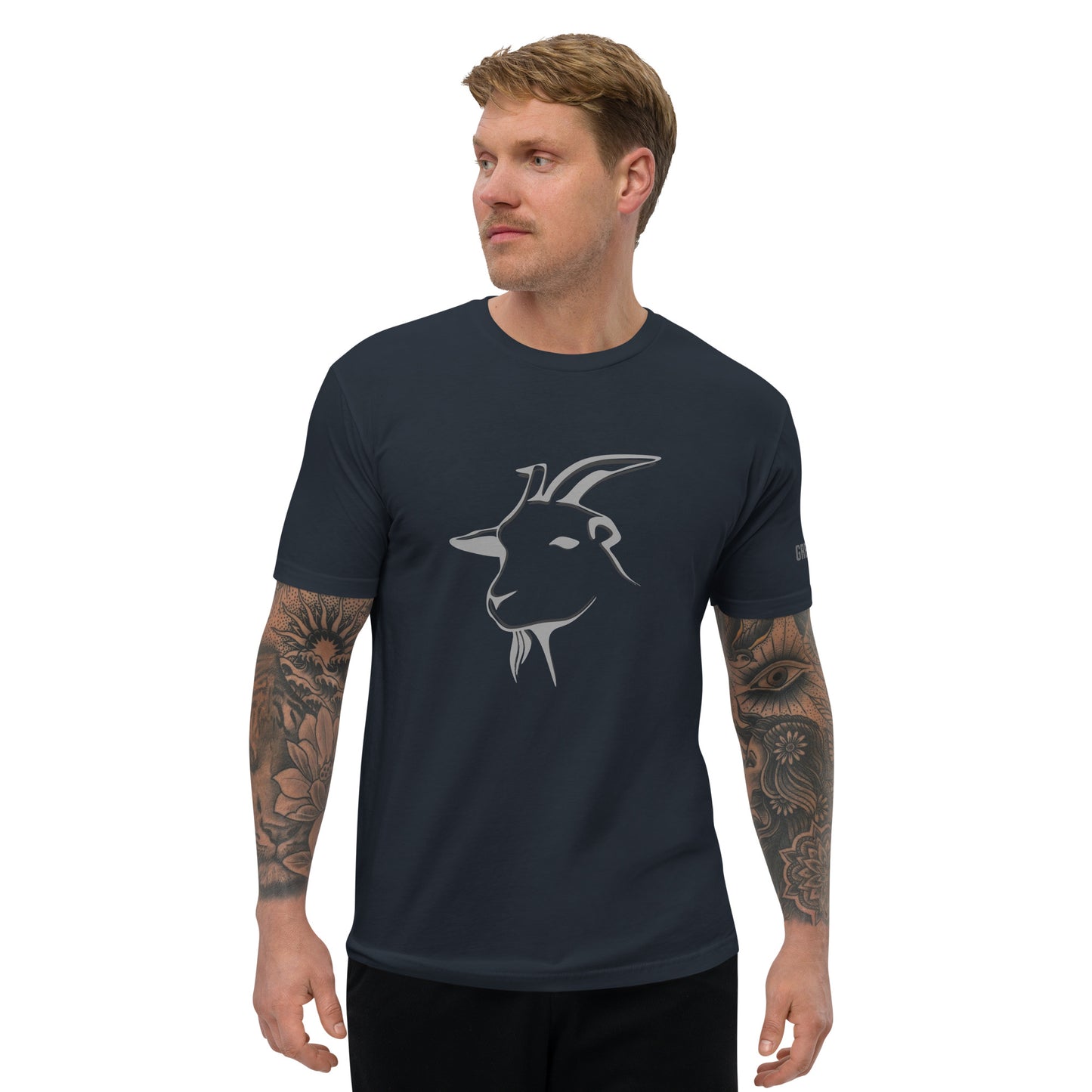 Men's Short Sleeve T-shirt - Grey Goat